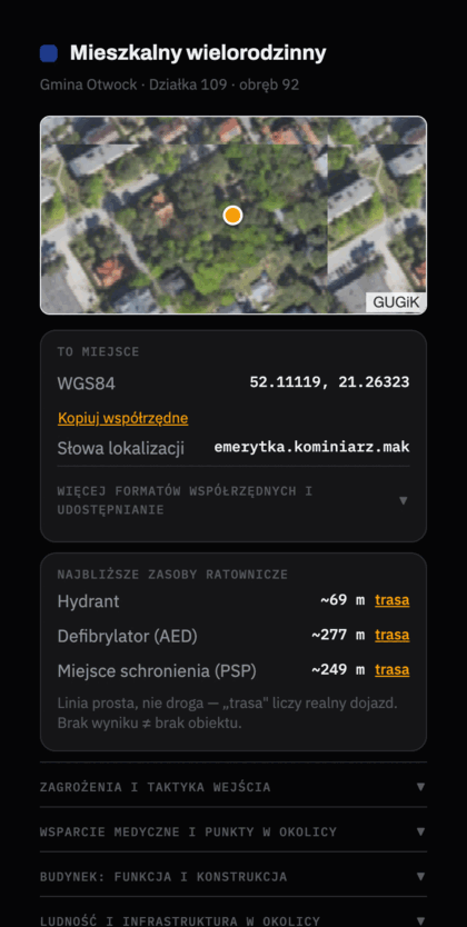 Real screen from the Herkules app