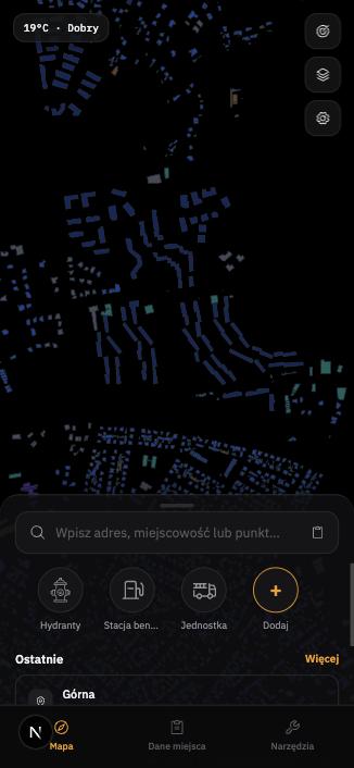 Real screen from the Herkules app
