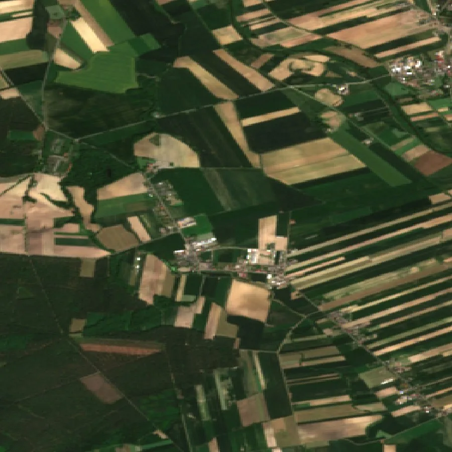 A close view from orbit resolving individual field parcels and their internal variation